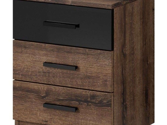 Κομοδίνο Kappa 16348169 46x41x55cm Brown-Black