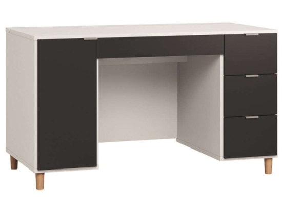 Γραφείο Simple 140 16630469 140x65x77,5cm White-Black