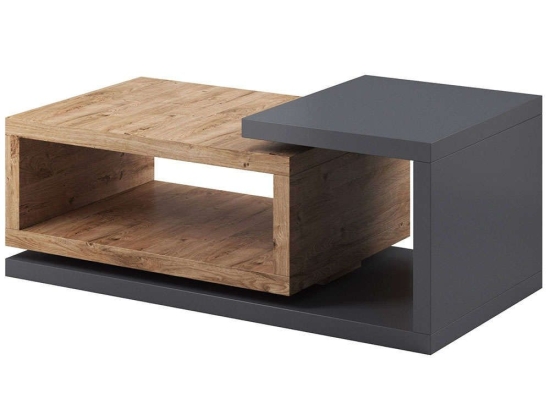 Τραπεζάκι Σαλονιού Bron Plus 16822269 120x60x40cm Natural-Anthracite