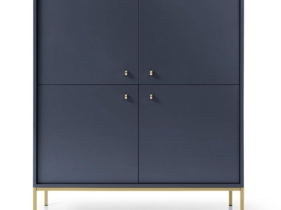 Μπουφές Mono P_MNB_21_G 153,4x83,2x39cm Blue-Gold