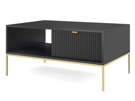 Τραπεζάκι Σαλονιού Nova P_Nova_40c-g 104x68x46cm Anthracite-Gold