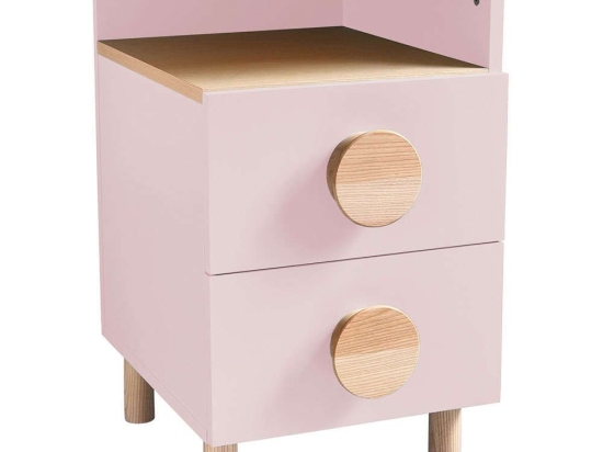 Κομοδίνο Dabi Δεξί DABIBSTR9 41x50x70cm Natural-Pink
