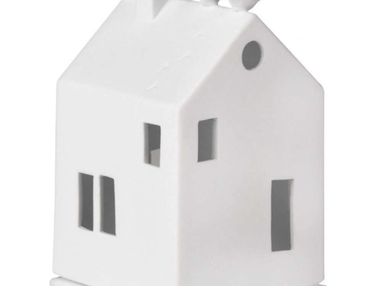 Κηροπήγιο Για Ρεσώ Birdhouse RD0015111 7x7x13cm White Raeder Πορσελάνη