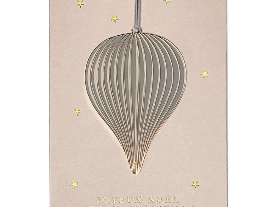 Χριστουγεννιάτικο Στολίδι Grey Raindrop RD0051440 7,5x5,1cm Grey-Gold Raeder