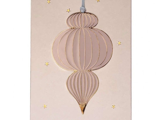 Χριστουγεννιάτικο Στολίδι Oriental Rose RD0051442 9x5,3cm Pink-Gold Raeder