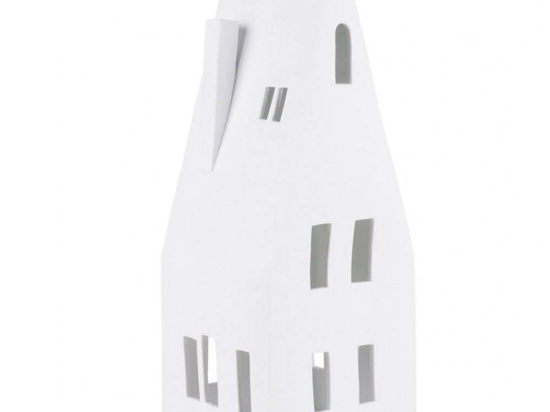 Κηροπήγιο Για Ρεσώ Pitched Roof RD0090338 12x11x30,5cm White Raeder Πορσελάνη