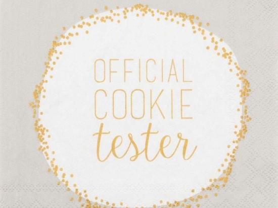 Χαρτοπετσέτα Χριστουγεννιάτικη Cocktail Official Cookie Tester (Σετ 20Τμχ) RD0090563 25x25cm Multi Raeder