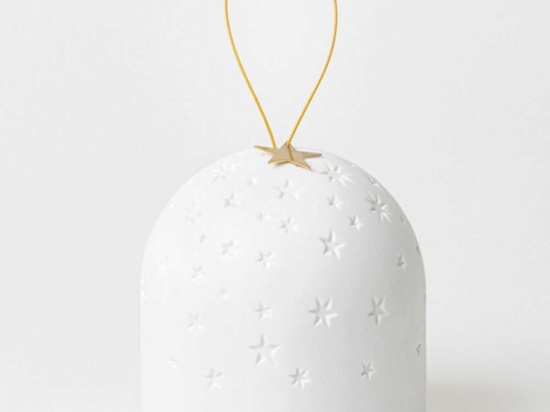 Χριστουγεννιάτικο Διακοσμητικό Little Star Με Φως Led RD0092256 Φ10x10cm White-Gold Raeder