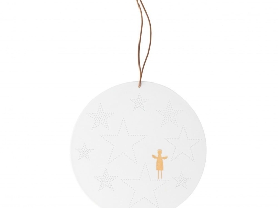 Κρεμαστό Διακοσμητικό Winter Picture Stars LBTRD0092330 20cm White-Gold Raeder