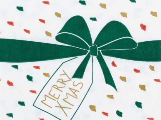 Χαρτοπετσέτα Χριστουγεννιάτικη Cocktail Merry Xmas (Σετ 20Τμχ) RD0092431 25x25cm Multi Raeder