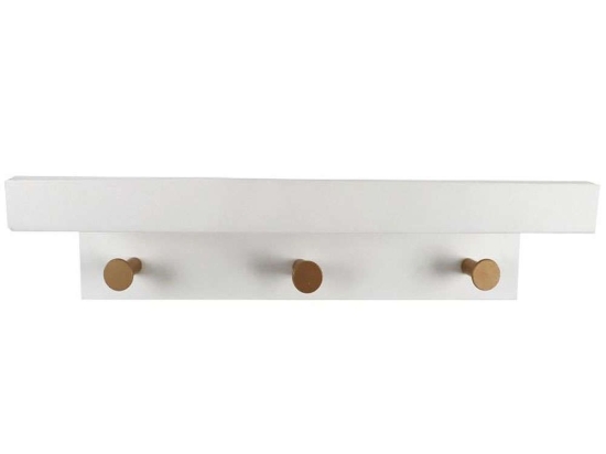 Κρεμάστρα 3 Θέσεων REF107 35,5x12x11cm White Espiel Mdf