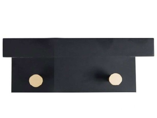 Κρεμάστρα 2 Θέσεων REF112 23x12x11cm Black Espiel Mdf