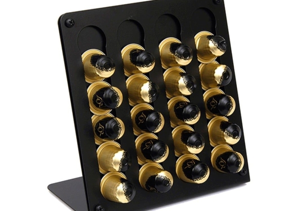 Βάση Για Κάψουλες Nespresso SD100403 22x10x22cm Matte Black Pam&Co