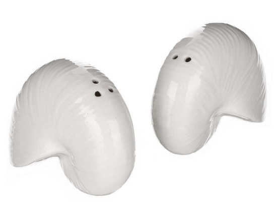 Αλατοπίπερο Ναυτίλοι (Σετ 2Τμχ) SH8476  7,8x6,3x4,3cm White Πορσελάνη