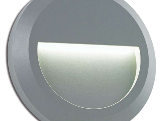 Φωτιστικό Τοίχου - Απλίκα SLIM02N Φ15x2,7cm Led 100lm 1,5W 3000K Grey Aca