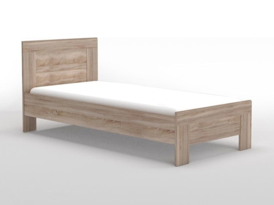 Κρεβάτι Solo 90 Μονό 95x204.5x81cm Με Τάβλες Για Στρώμα 90x200cm Sonoma Μονό