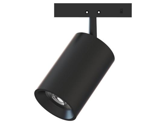 Σποτ Μαγνητικής Ράγας Mini THUBE540B 24V DC 5W 4000K 530Lm 24° RA90 3,5x5,5(8,1)cm Black Aca