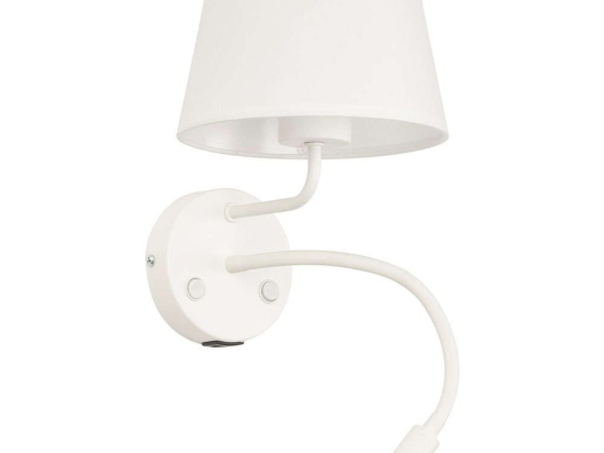 Φωτιστικό Τοίχου - Απλίκα Με Usb Maja 10204 40x19x50cm 1xE27/1xG9 15/8W White TK Lighting