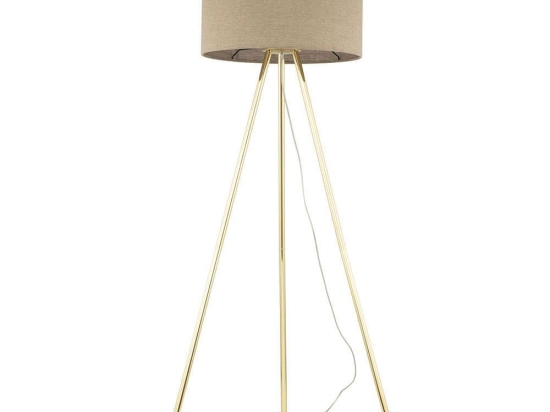 Φωτιστικό Δαπέδου Umberto 16036 Φ50x155cm 1xE27 15W Natural-Gold TK Lighting