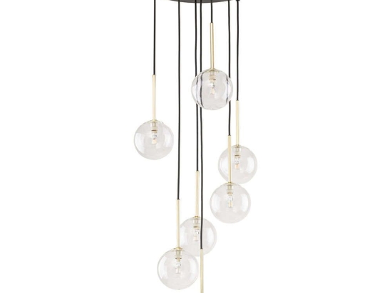 Φωτιστικό Οροφής Nilos 5362 37x37x97cm 7xG9 8W Black-Gold TK Lighting