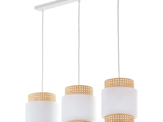 Φωτιστικό Οροφής - Ράγα Boho 6531 3xΕ27 15W 80x120cm White TK Lighting