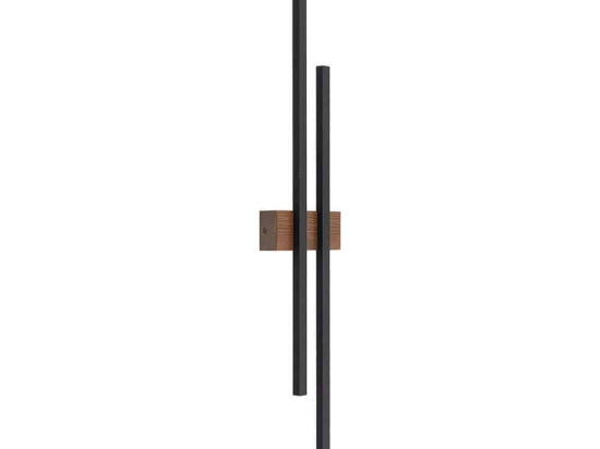 Φωτιστικό Τοίχου - Απλίκα Flash 6628 13x5,5x90cm 2xLed 30W Black-Walnut TK Lighting