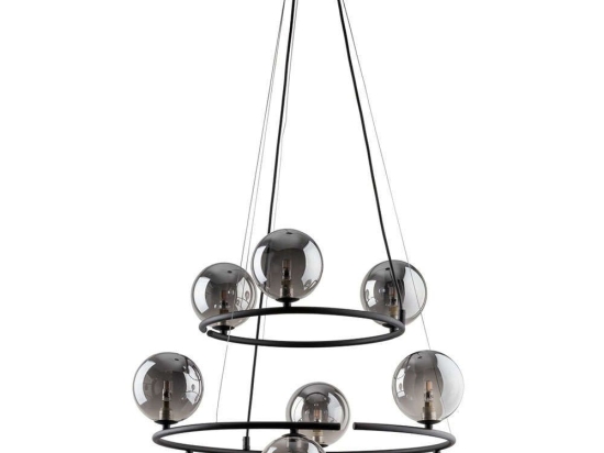 Φωτιστικό Οροφής Anabelle 6845 Φ62x140cm 9xG9 6W Black TK Lighting