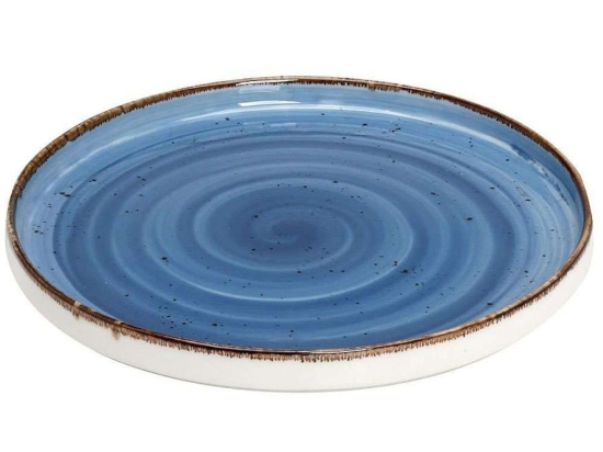Πιάτο Ρηχό Terra TLF130K6 Φ30x2cm Blue Espiel Πορσελάνη