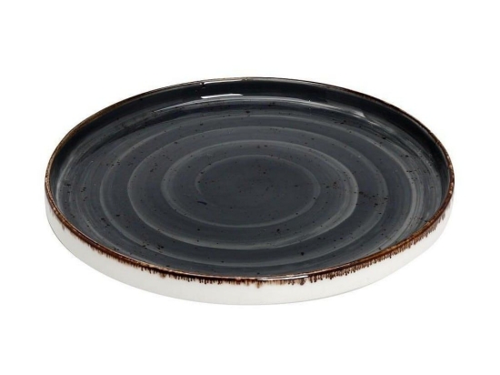 Πιάτο Πορσελάνινο Terra Step Ρηχό Tlg131K4 Φ26cm Grey Espiel Πορσελάνη