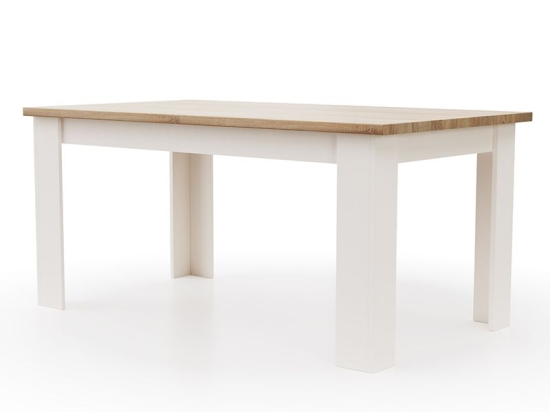 Τραπέζι Verne TO-VERNETABLE160 161(210)x90.8x74.5cm White-Natural