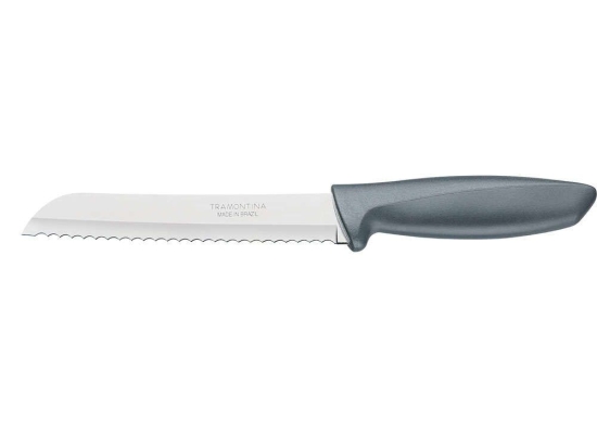 Μαχαίρι Ψωμιού Plenus TR23422068 20cm Από Ανοξείδωτο Ατσάλι Silver-Grey Tramontina Ανοξείδωτο Ατσάλι