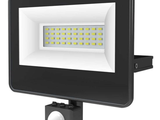 Προβολέας Led Με Αισθητήρα V3060S 15,6x5,6x20,2cm Led 3300lm 30W 6000K Black Aca
