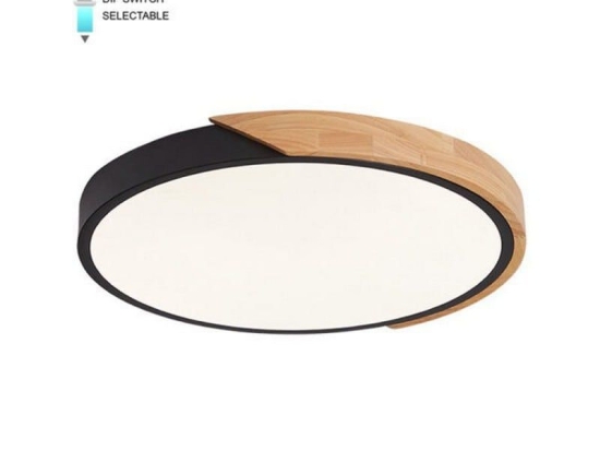 Φωτιστικό Οροφής - Πλαφονιέρα VT-2026230 LED CCT 3600lm 45W Με Διακόπτη IP20 50x5cm Black-Natural Vito
