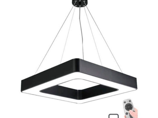 Φωτιστικό Οροφής Κρεμαστό VT-2026330 LED CCT 3000K-6000K 4800lm Με Χειριστήριο Και Mobile App IP20 60x60x7cm Black Vito