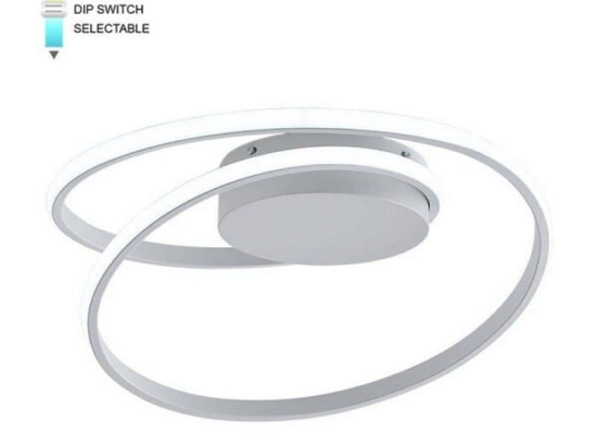 Φωτιστικό Οροφής - Πλαφονιέρα VT-2026380 LED CCT 2280lm 38W Με Διακόπτη IP20 46x12cm White Vito