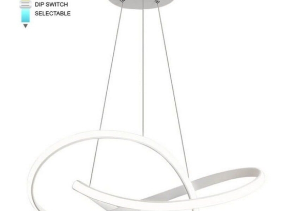 Φωτιστικό Οροφής Κρεμαστό VT-2026400 CCT LED 3000-6000K 2880lm 48W Με Διακόπτη Αλλαγής Φωτός 60x18cm White Vito