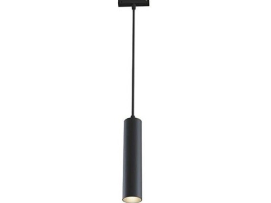 Κρεμαστό Φωτιστικό LED Μαγνητικής Ράγας Magna-S5 12W 3000Κ 984lm Ø4x30cm Black Metanor