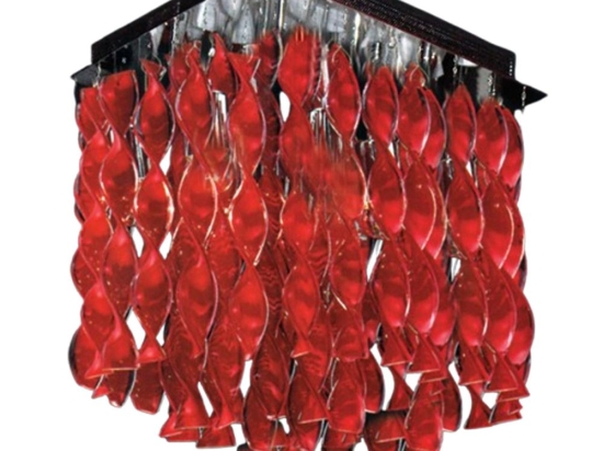 Φωτιστικό Οροφής - Πλαφονιέρα W28048R 8xG9 40W Red-Silver Aca