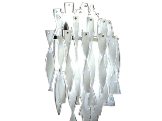 Φωτιστικό Τοίχου - Απλίκα W38043W 3xG9 White-Silver Aca
