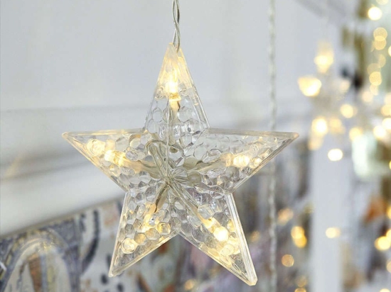 Χριστουγεννιάτικα Λαμπάκια Βροχή Star Icicle 100 Led X0610014202 30/50+300cm 2W Clear Aca