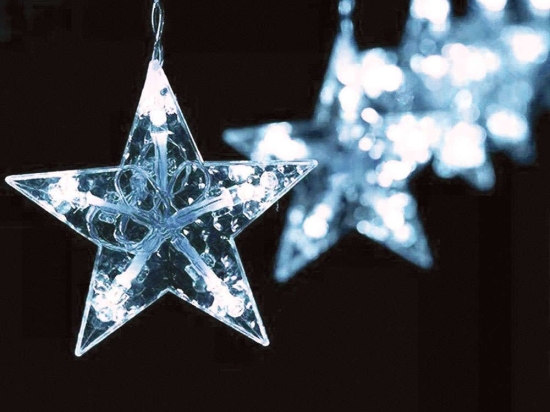 Χριστουγεννιάτικα Λαμπάκια Βροχή Star Icicle 100 Led X0610024202 30/50+300cm 2W Clear Aca