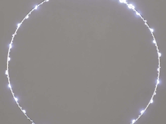 Χριστουγεννιάτικη Μπάλα Silver Round Με Φως Led X065524227 Φ40cm Clear-Silver Aca