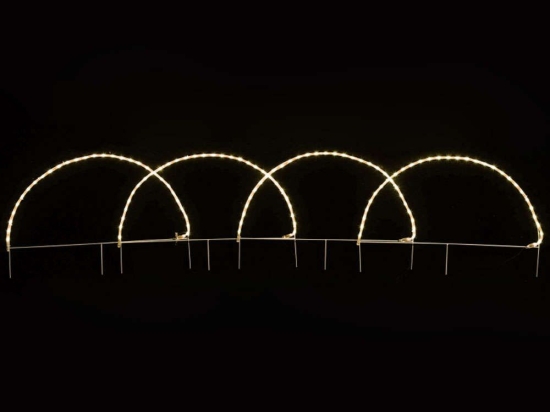 Φωτοσωλήνας 4 Arch 124 Led X081241221 86x57+300cm 31,6W Clear Aca