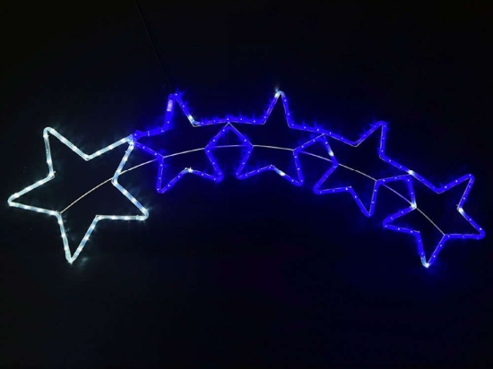Φωτοσωλήνας 5 Stars 144 Led X081441620 150x50+150cm 25W White-Blue Aca