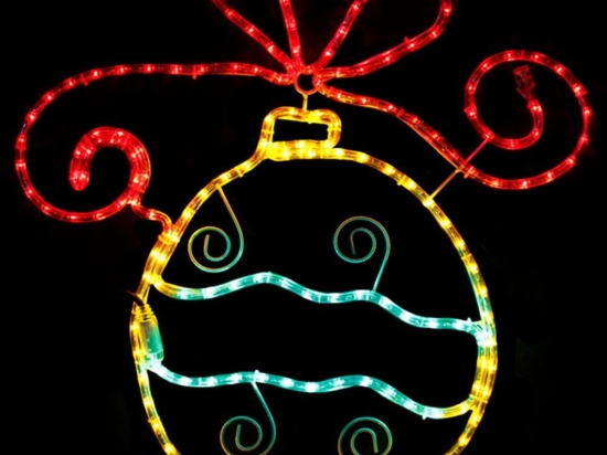 Φωτοσωλήνας Christmas Flower 180 Led X0818032115N 60x60cm 21,5W Multi Aca