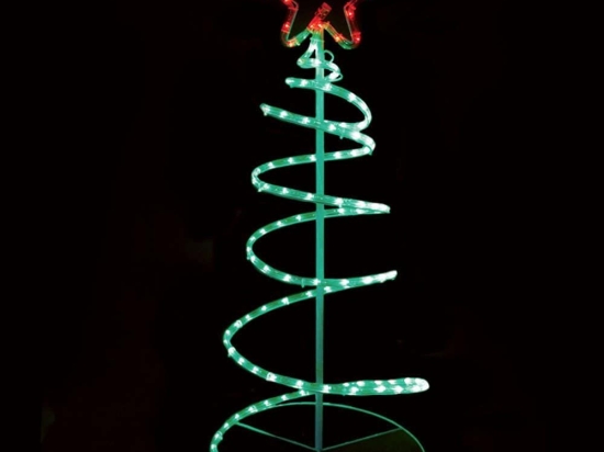 Φωτοσωλήνας Spiral Tree 120 Led X0818319 40x40x90+150cm 20,5W Green-Red Aca
