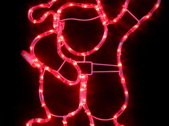 Φωτοσωλήνας Santa 72 Led X0818418 41x46+150cm 11,4W Red Aca