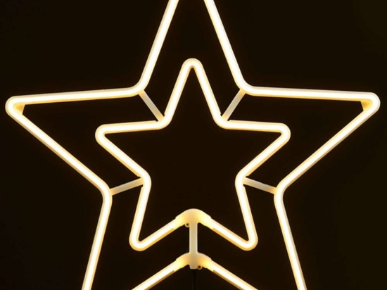 Φωτοσωλήνας Double Stars 300 Led X083001415 55+150cm 18W Yellow Aca
