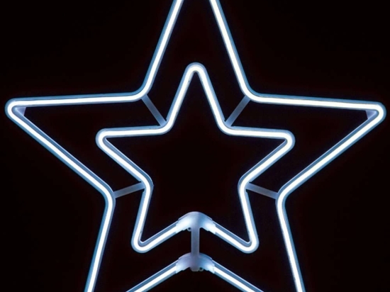Φωτοσωλήνας Double Stars 300 Led X083002415N 55+150cm 18W White Aca