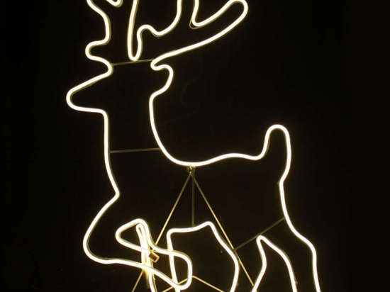 Φωτοσωλήνας Reindeer 500 Led X085001414 54x82+150cm 6W Yellow Aca